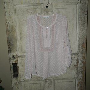 Daniel Rainn Sheer Blouse Size Large (N-10)